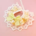thumbnail image 2 of Cat Bib Decorative Soft Pretty Floral Print Pet Cat Bowknot Collar, 2 of 5