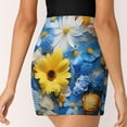 thumbnail image 3 of Shuihui Flower Women's High Short Skirt, High Waisted Mini Skirt with One Side Pocket, 3 of 5