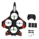 thumbnail image 5 of Planeador de avión RC robusto con luz RC avión Jet regalo práctico multifuncional Batería roja 3, 5 of 9