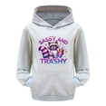 thumbnail image 4 of PMVFHDE Liquidation Chandail à Col Rond pour Filles Chandail à Capuchon pour Enfants d'Hiver Mode à Imprimé Animal Manteau Chaud et Confortable pour Garçons et Filles Chandails d'Automne pour Filles, Gris, 11-12 Ans, 4 of 4