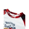 thumbnail image 5 of Elippeo Family Matching Christmas Pajamas, Baby Romper/Letter Santa Print Tops and Elk Christmas Tree Print Plaid Pants Sleepwear Set, 5 of 10