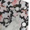 thumbnail image 4 of Ambesonne Flamingo Grommet Curtain, Watercolor Nature Camo, 50" x 108", Dark Coral Pale Pink, 4 of 6