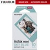 Fujifilm Instax Mini Sky Blue Instant Film, 10 Sheets