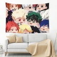 thumbnail image 3 of My Hero Academia Tapestry, Anime Wall Poster Art, Wall Tapestry For Bedroom Living Room Dorm Room, Wall Hanging For Festival Party Events Background Photography Backdrop, 60x40 Inch, 3 of 9