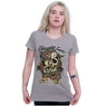 thumbnail image 4 of Erase All Fears Snake Skull Tattoo Womens Fitted Plus Size Graphic Tee Brisco Brands 2X, 4 of 5