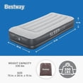 thumbnail image 3 of SleepLux Durable Inflatable Air Mattress with Built-in Pump, Pillow, USB Charger, 3 of 5