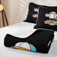 thumbnail image 4 of Feelyou Baseball Ice Crean Drip Bed Spread Queen for Boys Girls, Streetwear Hotdog Queen Coverlet Set, 3 Pieces, 4 of 7