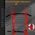 thumbnail image 6 of XiHuaZhaoChen Power Tower Pull Up Dip Station Multi-Function Fitness Equipment for Strength Training Adjustable Height Dip Stand for Home Gym.Red, 6 of 10