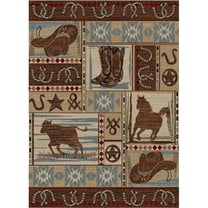 7 ft. 10 in. x 9 ft. 10 in. Hearthside Desperado Area Rug - Multi Color