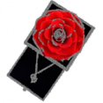 thumbnail image 1 of Joyero de flores de rosas eternas (sin collar), regalos románticos para el día de la boda de San Valentín para mujeres, 1 of 2