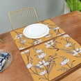 thumbnail image 2 of GZHJMY Placemats Set of 4,White Flowers Heat-Resistant Non-Slip Double Sided Washable Kitchen Dining Table Mats for Kitchen Table Decoration, 12"x18", 2 of 6