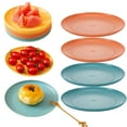 thumbnail image 2 of 2Pcs Plastic Plates, Reusable Lightweight Dinner Plate, BPA Free, Dishwasher Safe & Microwaveable, 2 of 6