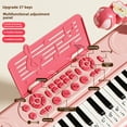 thumbnail image 4 of Clavier Électronique Rose de Luxe à 37 Touches pour Enfants 4-6 Ans : Jouet Instrument de Musique Éducatif pour Améliorer l'Intelligence, la Coordination Oeil-Main et l'Interaction – Cadeau Parfait pour Garçons et Filles avec Boîte-Cadeau, 4 of 6