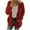 Red, variant on Pntutb Clothes for Women,Women's Casual Plus Size Plush Sweater Pockets Outerwear Buttons Cardigan Coat