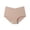 Coffee, variant on Women's High Waist Deep V Seamless Ice Silk Panties Breathable Sportswear Casual Daily Underwear Red XXL