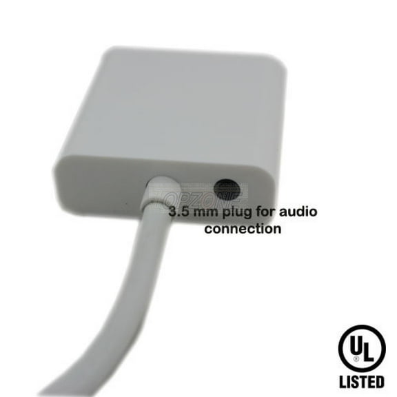 HDMI Input to VGA w/ 3.5mm Audio output Adapter Converter For PC Laptop HD DVD