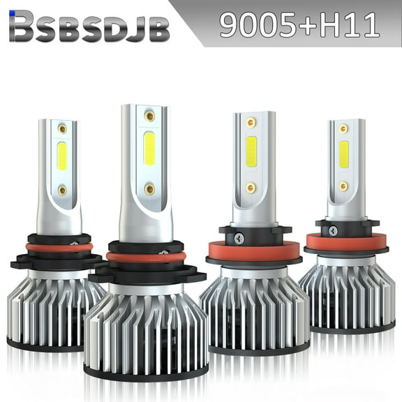 For Honda Civic 2016-2020 White Front LED Headlight High Low Beam Bulbs 9005 H11