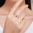 thumbnail image 4 of Anillo de plata de ley 925, anillo ajustable estilo gato abierto Fas, 4 of 5