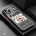 thumbnail image 3 of Funda a prueba de golpes para iPhone 12 Mini, 13, XS, X, 7, 6S, XR, SE, 14 Pro Max, 8 Plus, 15 Pro, 11 Pro, 13, PC dura, Anime, o-one Piece, Luffy, 3 of 5