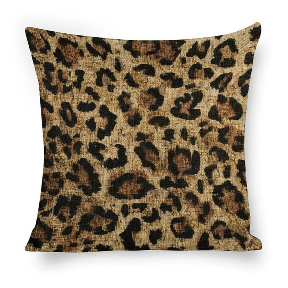 Leopard print Linen toss pillowcase decoration pillowcase gifting preferred 18x18 inch cushion cover sofa pillowcase sofa bedroom living room car