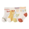 thumbnail image 1 of CHUANK Girls Cushioned Crew Socks Colorful Creative Fun Novelty Design Crew Socks Yellow 3-5 Years, 1 of 5