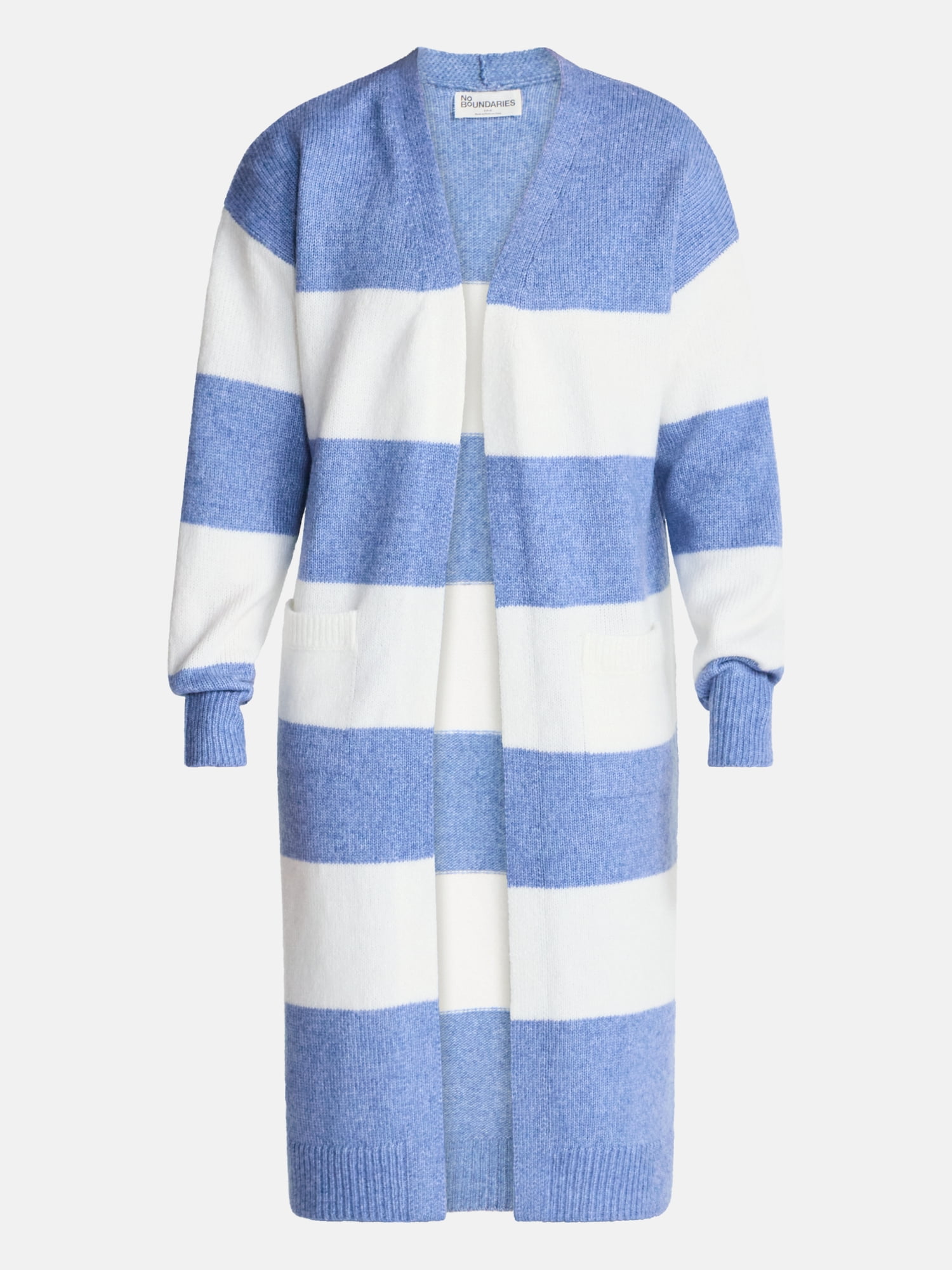 No Boundaries Open Front Duster Cardigan, Midweight, Women's and Women’s Plus XXS-4X
