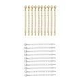 thumbnail image 1 of 20 Pieces 70mm Extended Chain - Jewelry Necklaces Bracelets Extender Chain Drops, 1 of 8