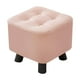thumbnail image 1 of Reposapiés pequeño, taburete de ocio, elegante, creativo, mueble decorativo, cambio de zapatos Rosa, 1 of 9
