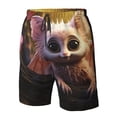 thumbnail image 4 of Pofeuu Adorable Fluffy Bat Prin Men's Swim Trunks Quick Dry Bathing Suit Swimming Board Shorts Mesh Lining Beach Swimwear-Large, 4 of 6