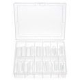 thumbnail image 2 of Unique Bargains 120 Pcs Scale Faux Crystal Extension JM-24 Fake Nails Clear, 2 of 6