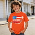 thumbnail image 2 of SUXIAN Chemises d'Uniforme pour Enfants T-Shirt Graphique Décontracté pour Enfants Haut à Manches Courtes Col Ras du Cou pour Garçons et Filles Mélange Idéal pour –13 Imprimé Col Ras du Cou Hauts d'Été pour Enfants Orange 6-7 Ans, 2 of 4