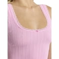 thumbnail image 4 of Mills by Millie Bobby Brown Women's Pointelle Tank, Sizes XS-XXXL, 4 of 5