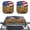 American Flag, variant on Pzuqiu Auto Sun Visor with Watercolor Turtle Print, Car Sunshades for Vehicle Front Windows, Blocks Sun Heat for Daily Driving