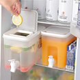 thumbnail image 4 of Yuarrent Dispensador de bebidas de 4L con grifo, hervidor frío transparente, contenedor de bebidas sin fugas para bebidas de verano DIY, té de frutas, Mostrada Yuarrent HA037242-00, 4 of 6