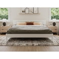 thumbnail image 4 of Pemberly Row King Solid Wood Modern Low Profile Platform Bed in White, 4 of 14