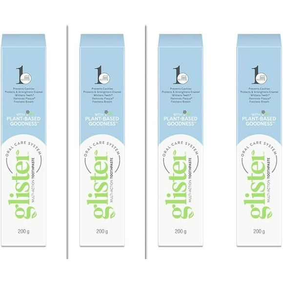 Amway Glister Toothpaste Pack of 4 Mint Toothpaste(400 g)