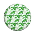 thumbnail image 4 of Spare Tire Cover, Funny Chameleon Lizard Green Wheel Cover Tire Covers For Trailers Car Truck Camper Universal Tire Covering Fits Diameter14"-17", 4 of 4
