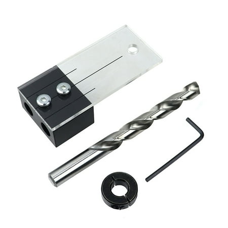 

Feiruifan Hole Positioner Wear-resistant Quick Punching Straight Hole Pocket Hole Jig Drill Kit for Woodworking