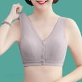 thumbnail image 4 of MEICHEN Middle and Elderly Women's Front Closure Bralettes Cotton Thin No Underwire Push Up Bras Underwear Summer Fall Fashion Essentials Clothing, 4 of 8