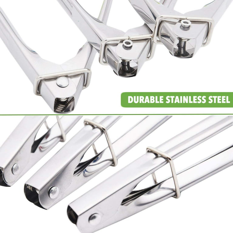 9in Stainless Steel Kitchen Tongs, Sleeve Slip Tongs For Cooking Pliers  Metal Kitchen Tong Shell Pliers Non Slip Food for Cooking Salad BBQ