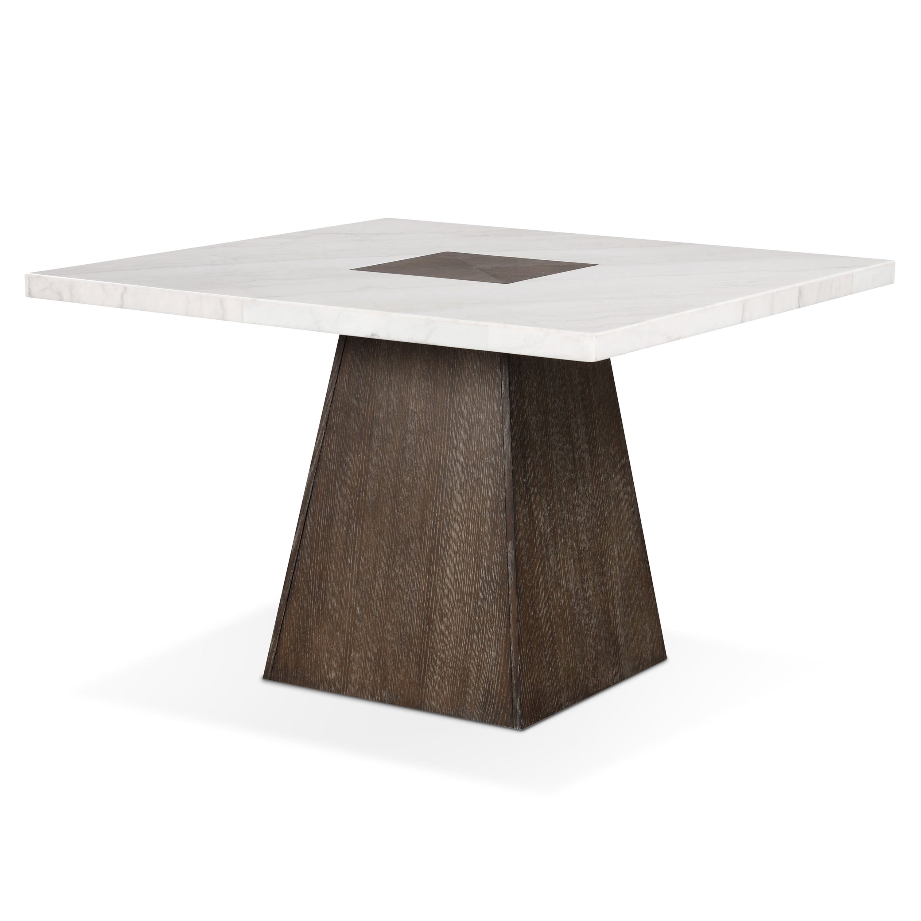 Furniture of America Garth 54" Square Indoor Counter Height Dining Table, Dark Walnut
