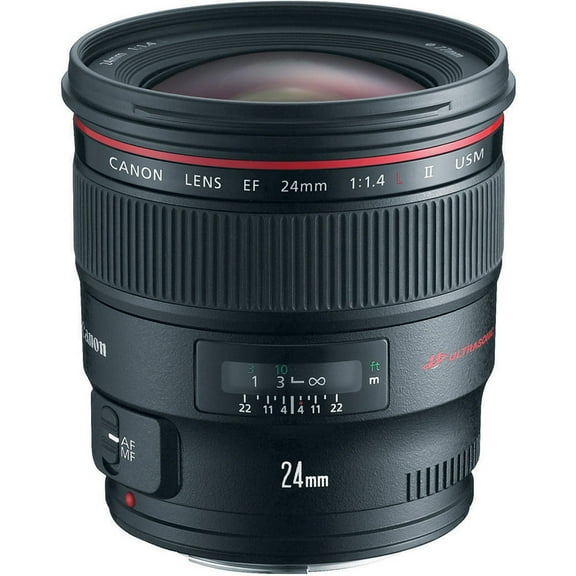 Canon EF 24mm F/1.4L II USM Wide-Angle Lens, Black (2750B002)