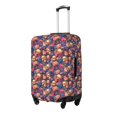 thumbnail image 2 of Cauagu Skull colorful daisy Print Travel Luggage Cover,Travel Dust-proof Suitcase Cover Softside Suitcase Protector for 18-32inch,Not Included Suitcase, 2 of 8