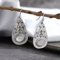 thumbnail image 4 of K-KED 925 Silver Women Cubic Zirconia Earrings Ear Hook Wedding Drop Dangle Jewelry-#6, 4 of 9
