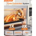 thumbnail image 2 of Nuwave Bravo Pro Smart Air Fryer Combo de horno tostador, encimera de horno de convección Airfryer, funciones 12 en 1 con tecnología más rápida y uniforme, 1800W, 50-450°F, sin PFAS, 21QT, crema de va, 2 of 5