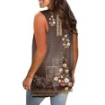 thumbnail image 5 of Women Tank Tennis Tops for Women Casual Loose V Neck T Shirt Summer Fashion Camisole Tennis Top Comfortable Everyday Wear Brown XL, 5 of 6
