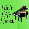 thumbnail image 3 of CafePress - Ain't Life Grand Piano Light T Shirt - Light T-Shirt - CP, 3 of 4
