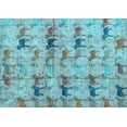 thumbnail image 1 of Ahgly Company Indoor Rectangle Abstract Light Blue Modern Area Rugs, 2' x 3', 1 of 4
