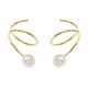 thumbnail image 1 of par de pendientes de perla para mujer, aretes de perla, joyería para mujer, 1 of 5