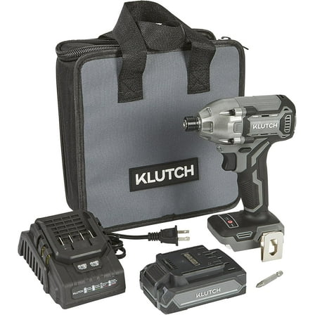 Klutch Impact Driver Kit, KLiQ 20 Volt Brushless, 1/4in.